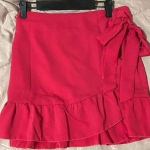 Pink Side Tie/ Wrap Skirt
